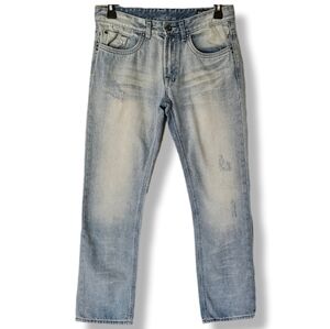 Buffalo David Bitton Light wash Slim Straight Jeans Size 33x32